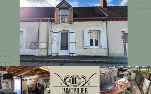 Maison de village avec vue sur étang - COULLONS 45720 à vendre