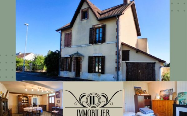 Maison avec grand hangar et garage à vendre La bussière 45230